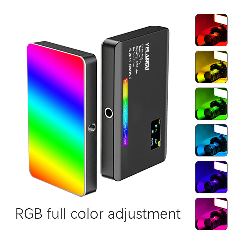 LW140 RGB LED Video Light Camera Light Full Color Dimmable 2500-9000K Fill Light Live Vlog Photography Photo Studio Lamp