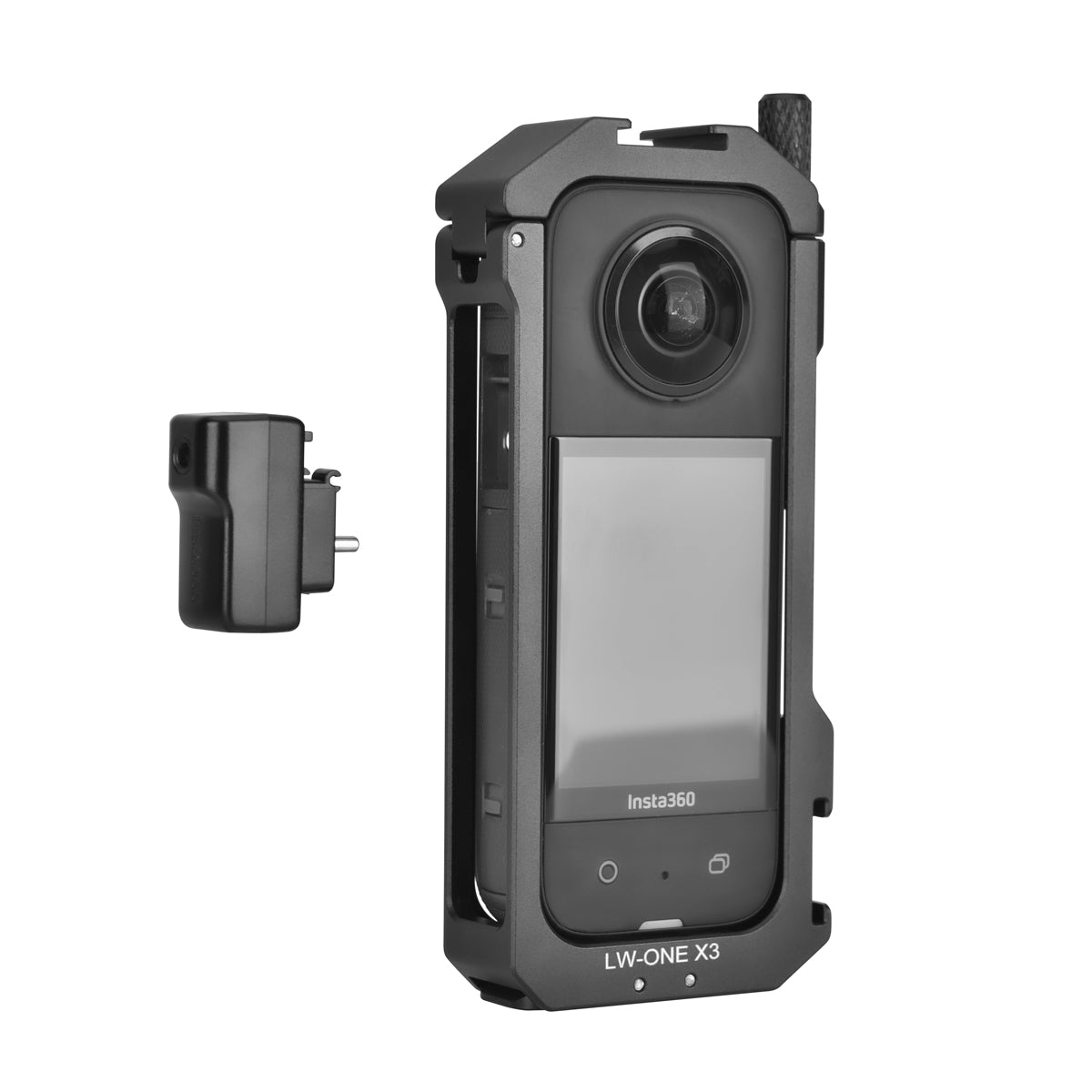 YELANGU Metal Protective Cage Case for Insta360 X3 Frame Rig with Cold Shoe Mount for Insta 360 X3 Action Camera Accessories