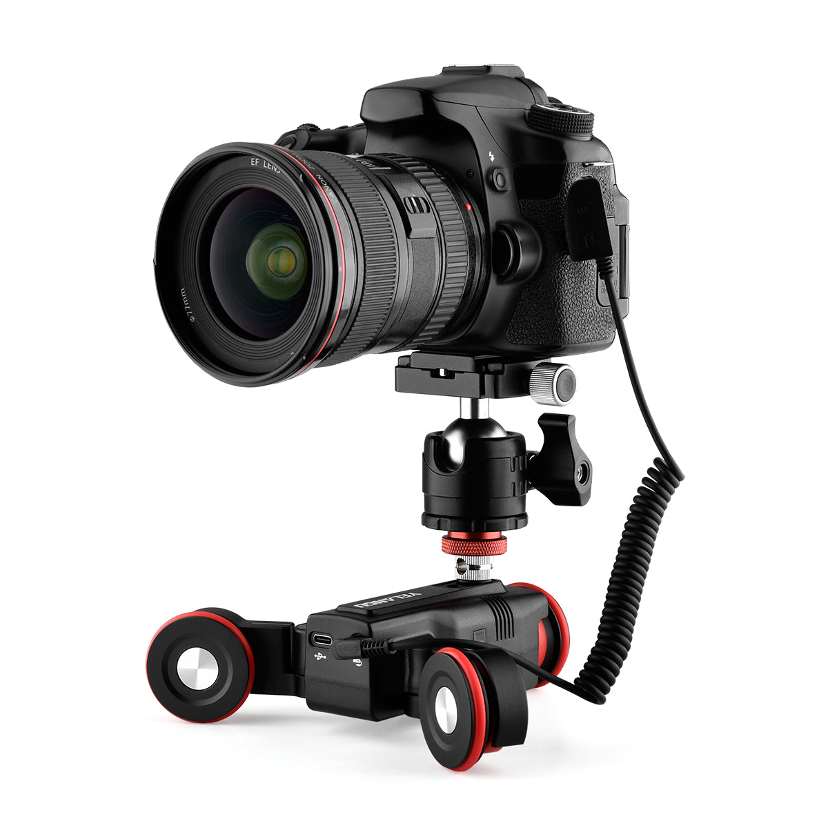 YELANGU L5 Motorized Camera Slider Automatic Video Dolly Car Rail Systems for DSLR Camera Sony iPhone with App Control
