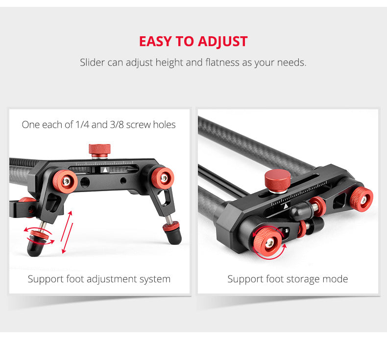 YELANGU L80RC Professional Motozied Video Camera Slider Carbon Fiber Track Rail with Time Lapse Wireless Control
