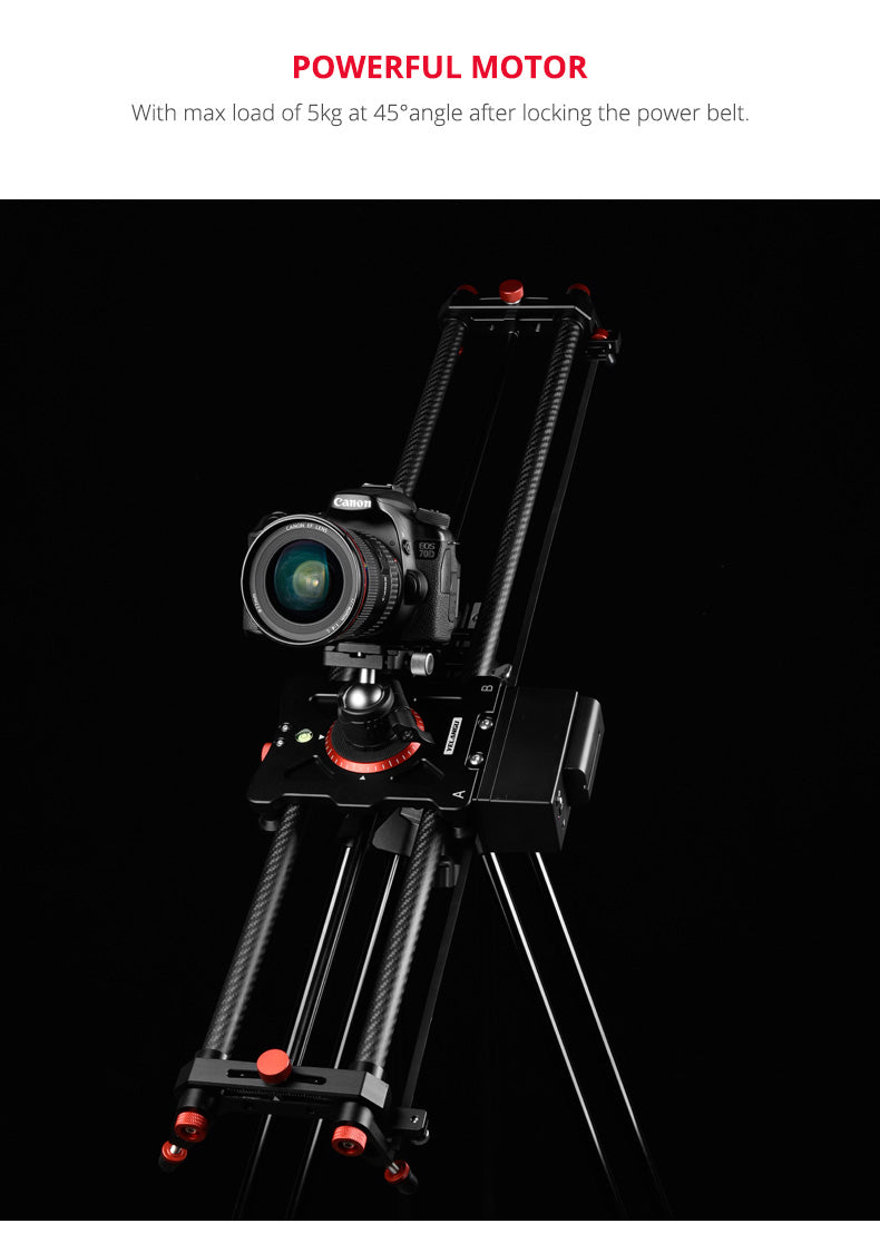 YELANGU L80RC Professional Motozied Video Camera Slider Carbon Fiber Track Rail with Time Lapse Wireless Control