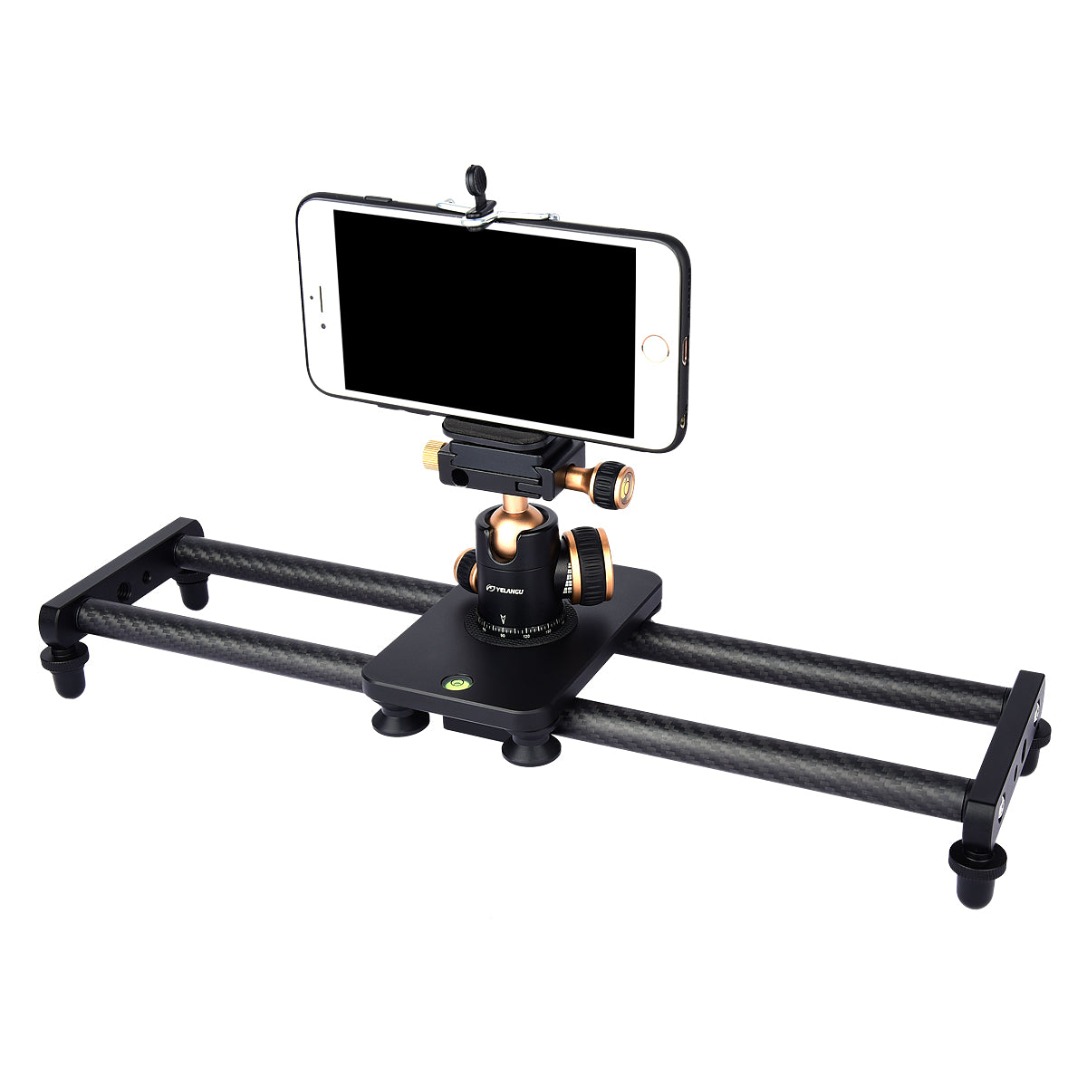 Yelangu L40T Camera Slider Carbon Fiber Rail 16 inches/40 cm for Smartphone Nikon Canon Sony Camera