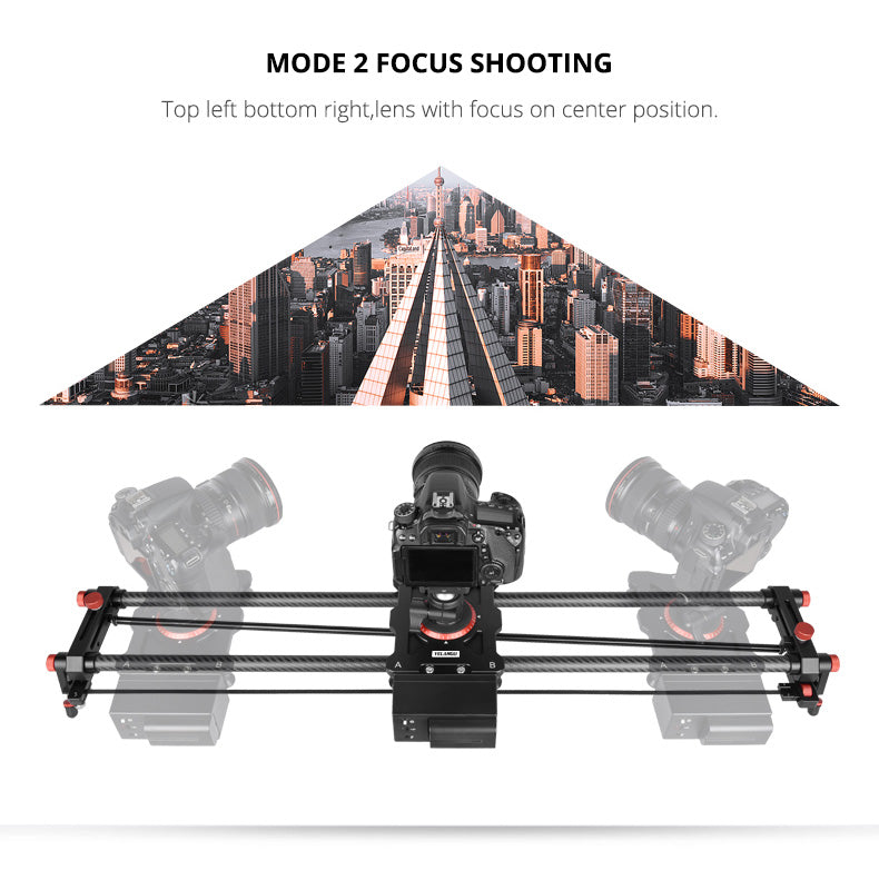 YELANGU L80RC Professional Motozied Video Camera Slider Carbon Fiber Track Rail with Time Lapse Wireless Control