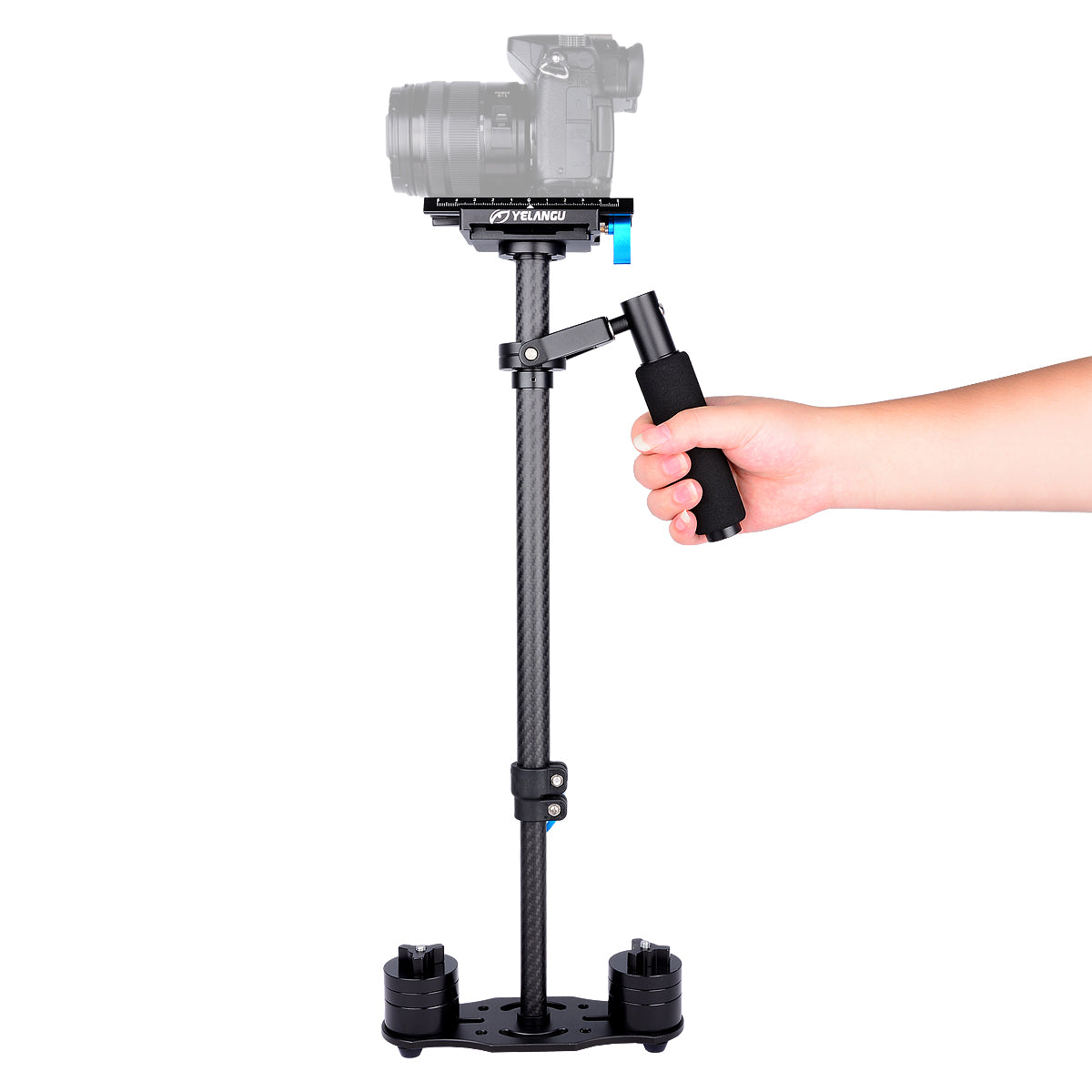 YELANGU S60T DSLR Carbon Fiber Handheld Camera Stabilizer DSLR Cameras Weight 1-3kgs/2.2-6.6lbs