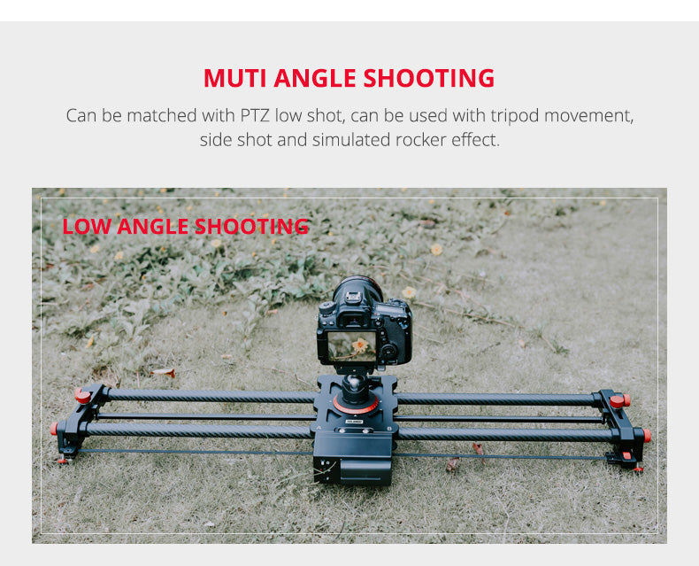 YELANGU L80RC Professional Motozied Video Camera Slider Carbon Fiber Track Rail with Time Lapse Wireless Control