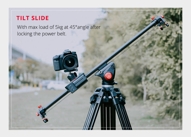 YELANGU L80RC Professional Motozied Video Camera Slider Carbon Fiber Track Rail with Time Lapse Wireless Control