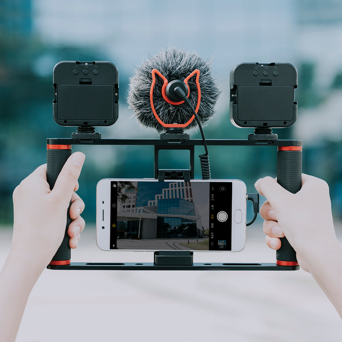 Yelangu PC05 Aluminium Smartphone Video Rig Filmmaking Vlogging Rig for iPhone Huawei