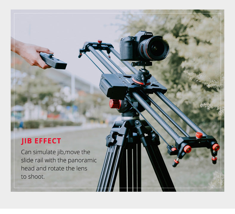 YELANGU L80RC Professional Motozied Video Camera Slider Carbon Fiber Track Rail with Time Lapse Wireless Control