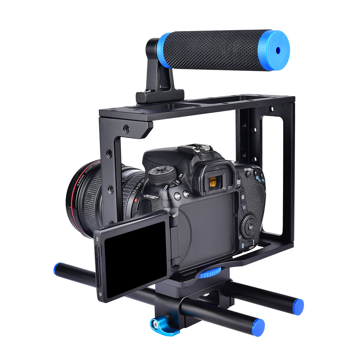 Yelangu C1 Camera Cage for Most Canon Nikon Sony Panasonic Dslr Camera and Mirrorless