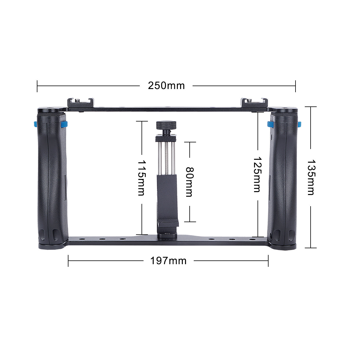 YELANGU PC01 Aluminum Smartphone Video Rig Vlogging for Mobile Phone Videographer