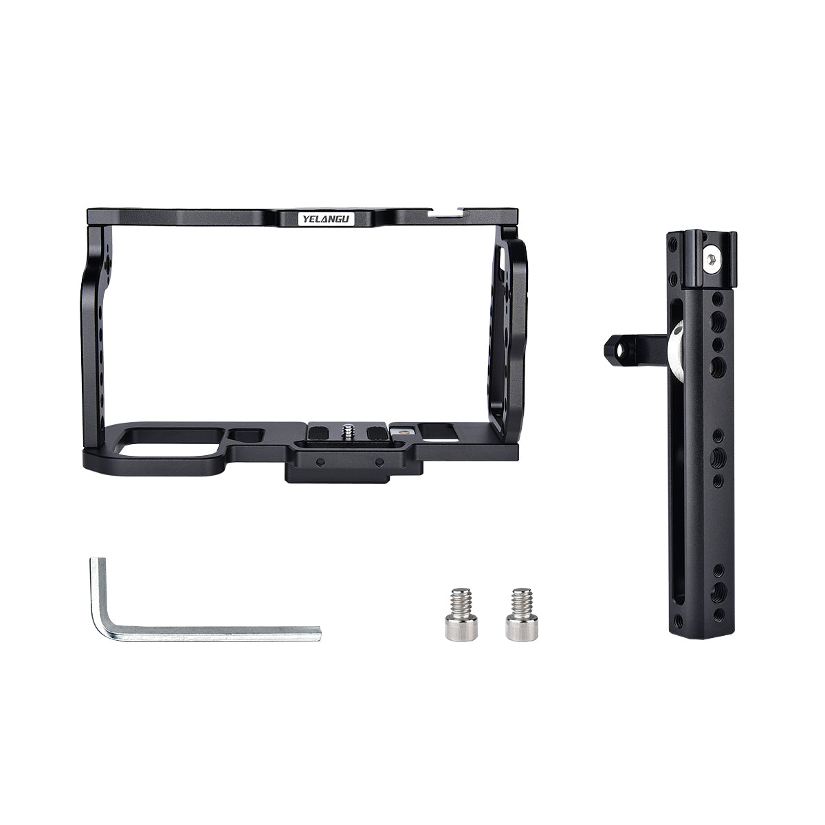 Yelangu C9 BMPCC 4K /6K Camera Cage with Handle for Blackmagic Design Pocket Cinema Camera 4K / 6K
