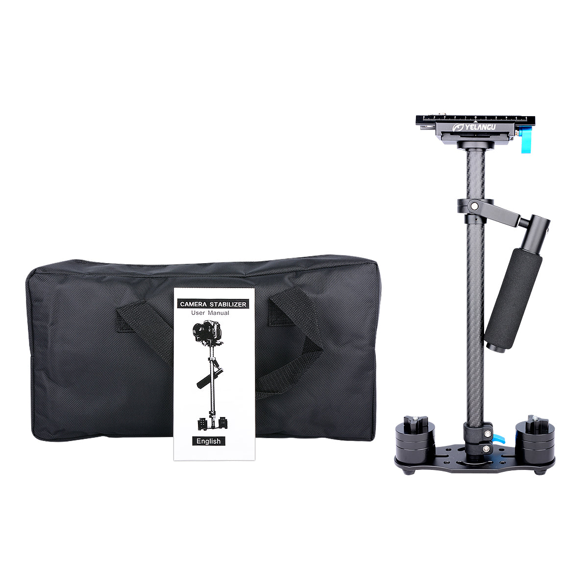 YELANGU S60T DSLR Carbon Fiber Handheld Camera Stabilizer DSLR Cameras Weight 1-3kgs/2.2-6.6lbs