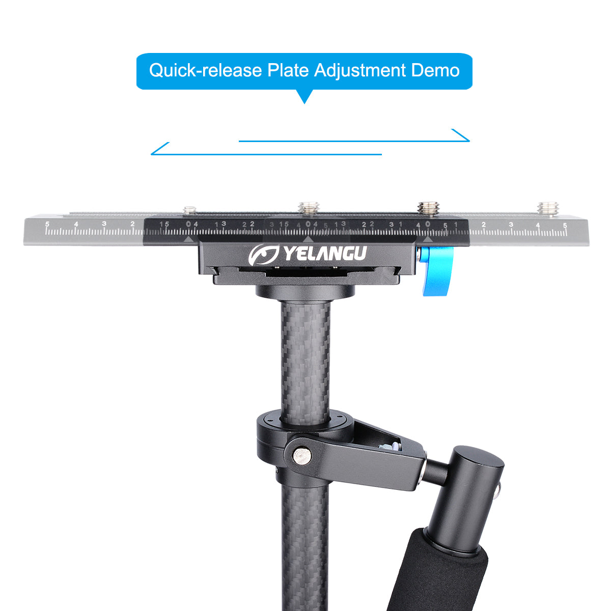 YELANGU S60T DSLR Carbon Fiber Handheld Camera Stabilizer DSLR Cameras Weight 1-3kgs/2.2-6.6lbs
