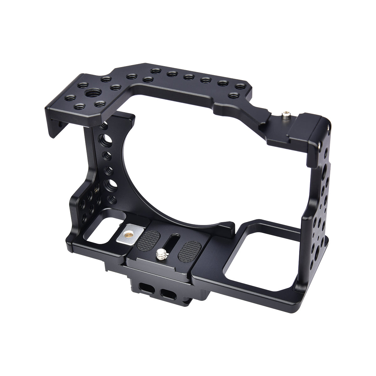 Yelangu Ca7 Camera Cage Kit for Sony Alpha A7 with 3/8 1/4 Inch Screw Top handle Cold Shoe