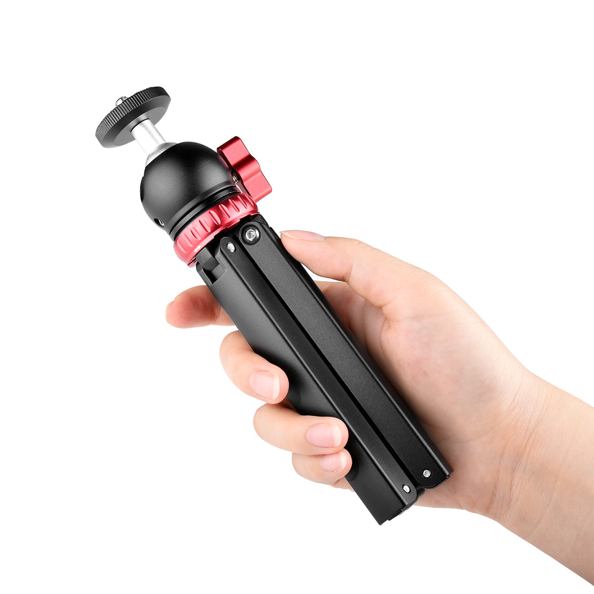 Yelangu T1 Mini Desktop Travel Tripod Aluminum with 360 Degree Ball Head for Cameras and Phone