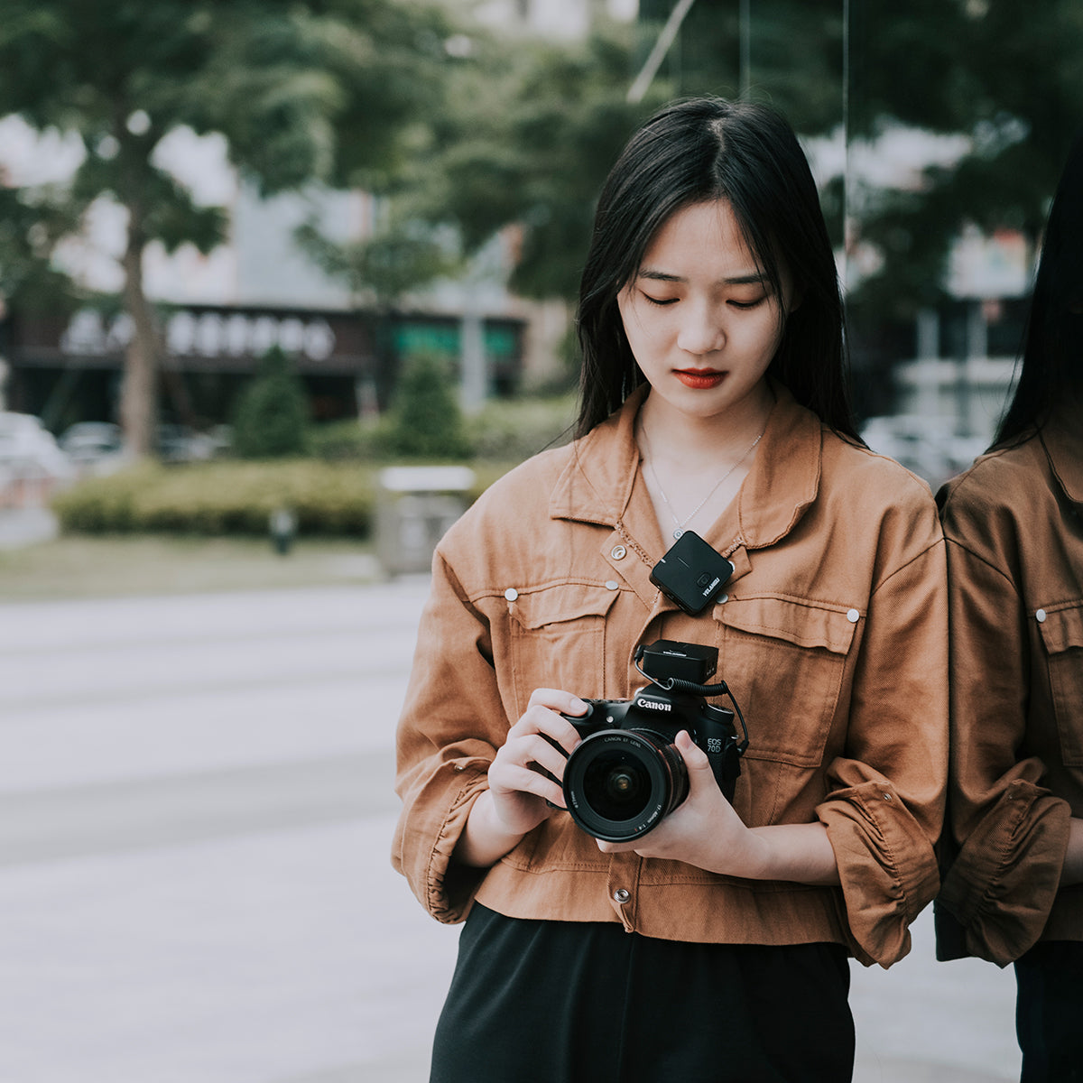 YELANGU MX5 Portable Wireless Microphone Lavalier Interview Recording for Mobilephone DSLR Camera iPhone Xiaomi