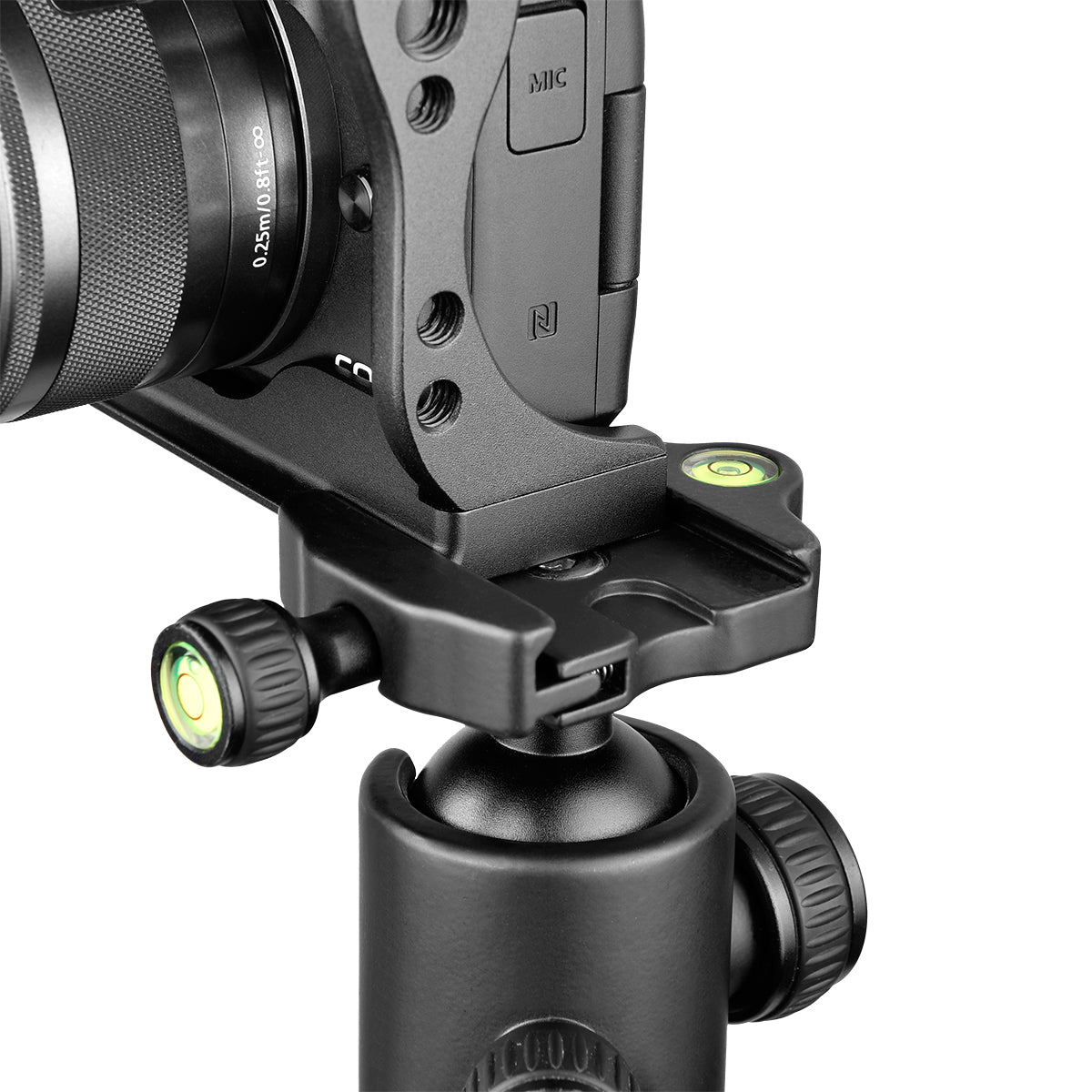 Yelangu C14 Camera Cage for Canon EOS M50 and M5 with Integrated Grip and Quick Release NATO Rail