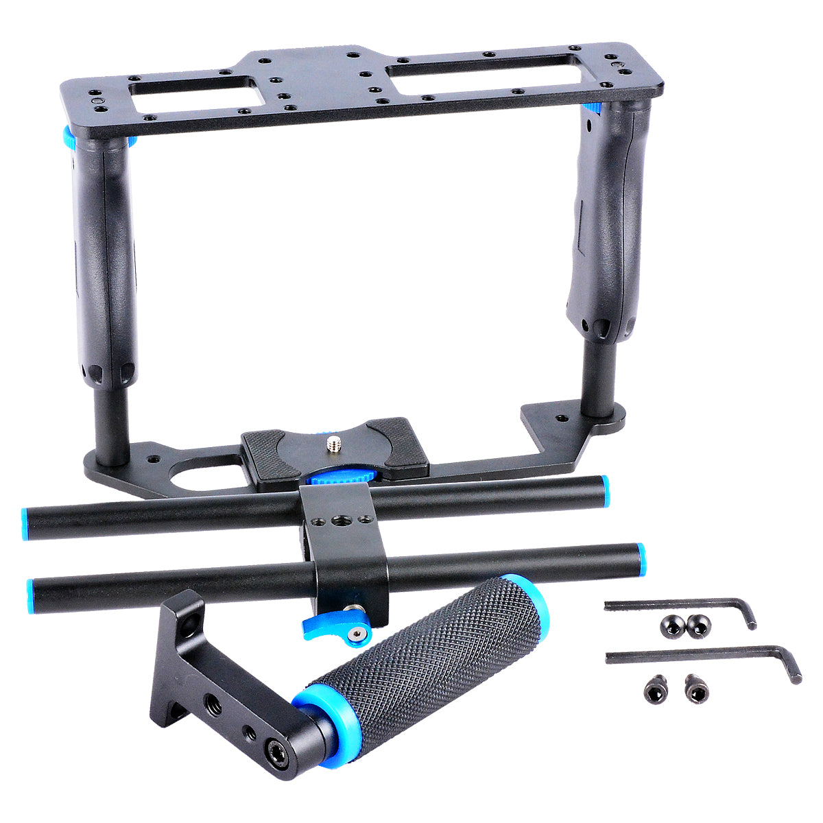 Yelangu C2 Aluminum Alloy Camera Video Cage Film Movie Making Kit Top Handle and Grip Handle