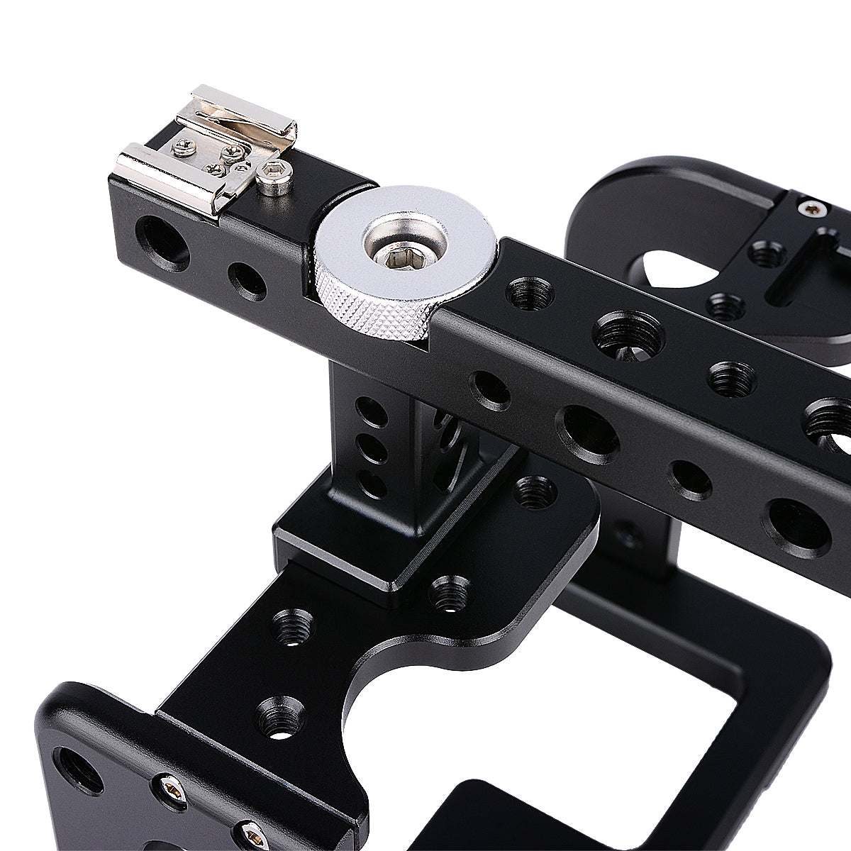 Yelangu C7 GH4/5 Cage Kit for Panasonic Lumix withTop Handgrip, Cage and Dual Rod Baseplate System