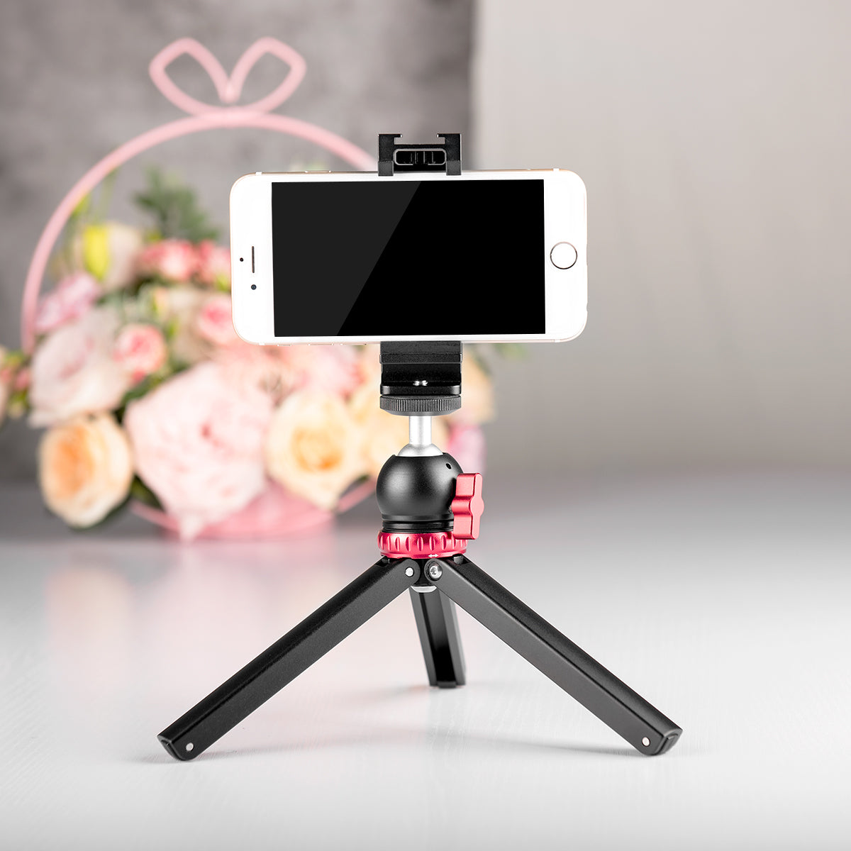 Yelangu T1 Mini Desktop Travel Tripod Aluminum with 360 Degree Ball Head for Cameras and Phone