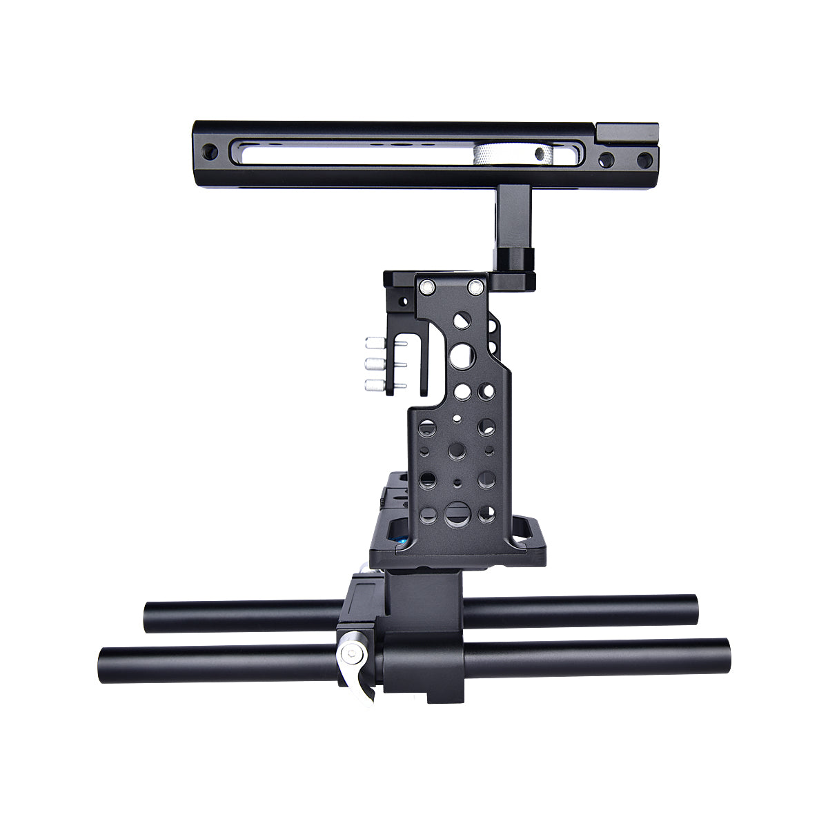 Yelangu Ca7 Camera Cage Kit for Sony Alpha A7 with 3/8 1/4 Inch Screw Top handle Cold Shoe