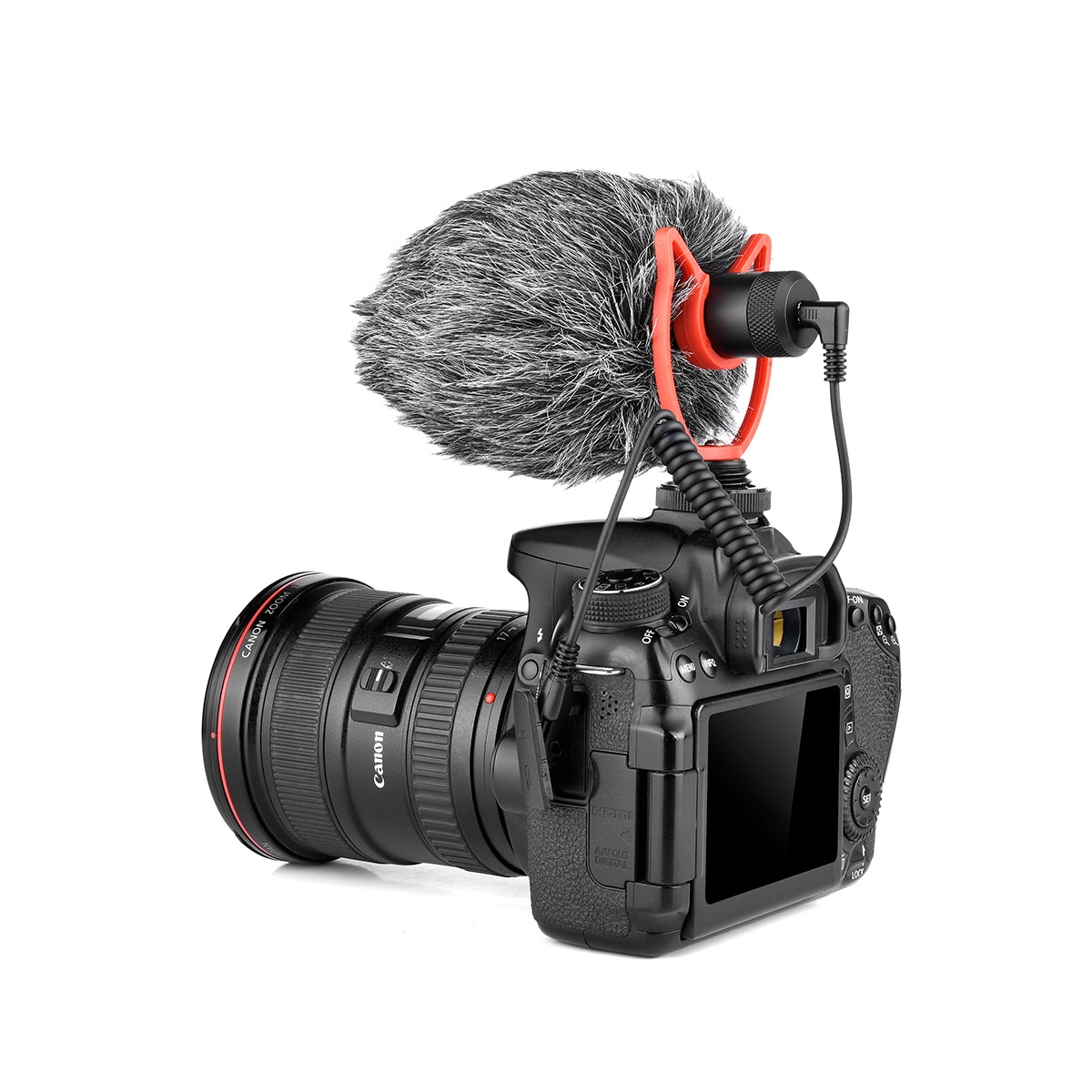 Yelangu Mic 10 Video Microphone with Shock Mount, Windscreen, Case for Smartphones and camera