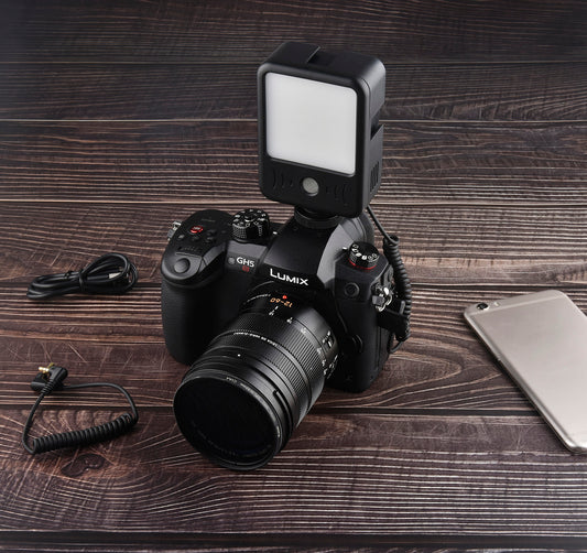 YELANGU Portable Dual Function Miclight Led Video Light and Microphone Two in One LED02