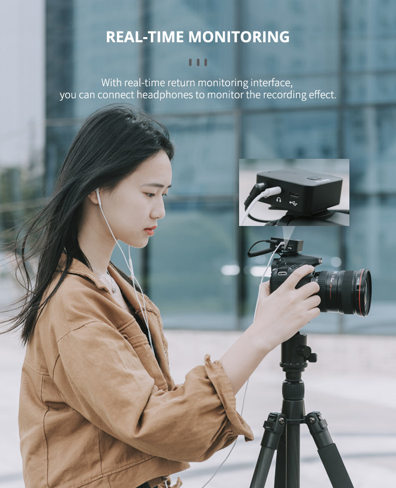 YELANGU MX5 Portable Wireless Microphone Lavalier Interview Recording for Mobilephone DSLR Camera iPhone Xiaomi