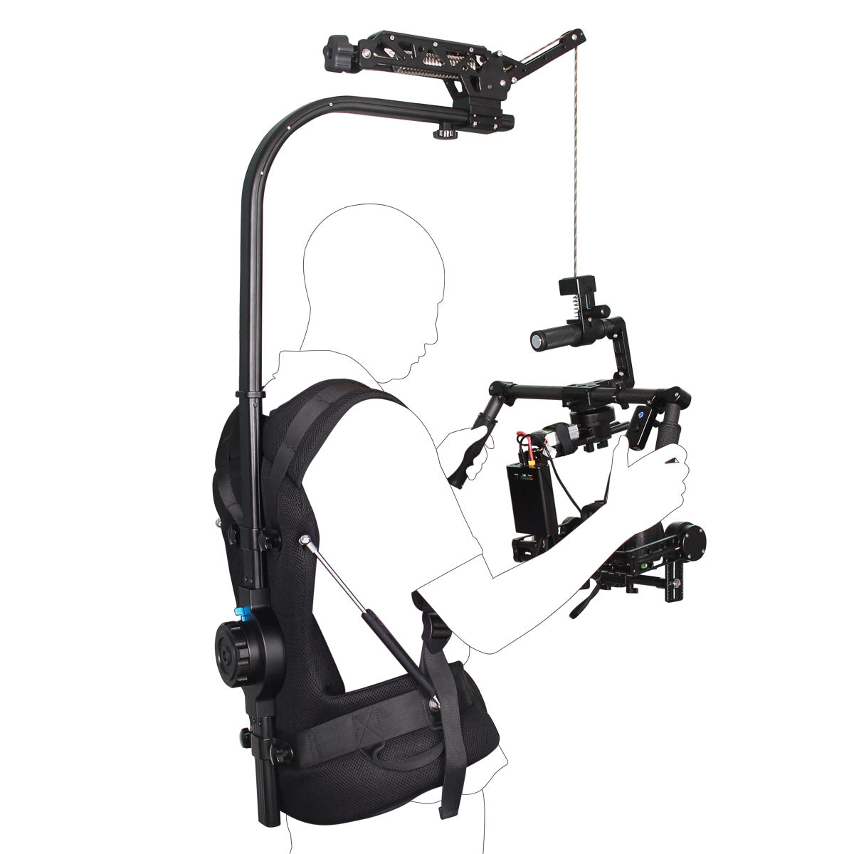 YELANGU Max Loading weight 18kg Easy Bear Rig B1 Steadycam With Damping Spring Arm for 3 Axis Gimbal Handheld Stabilizer
