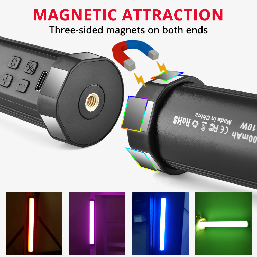 LM32 RGB Led Video Light Handheld LED Fill Light USB Rechargable Photography Lighting Adjustable Flash Light Selfie Lamp.