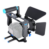Yelangu C200 DSLR Camera Video Cage Rig Kit with Matte Box Follow Focus