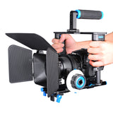 Yelangu C200 DSLR Camera Video Cage Rig Kit with Matte Box Follow Focus