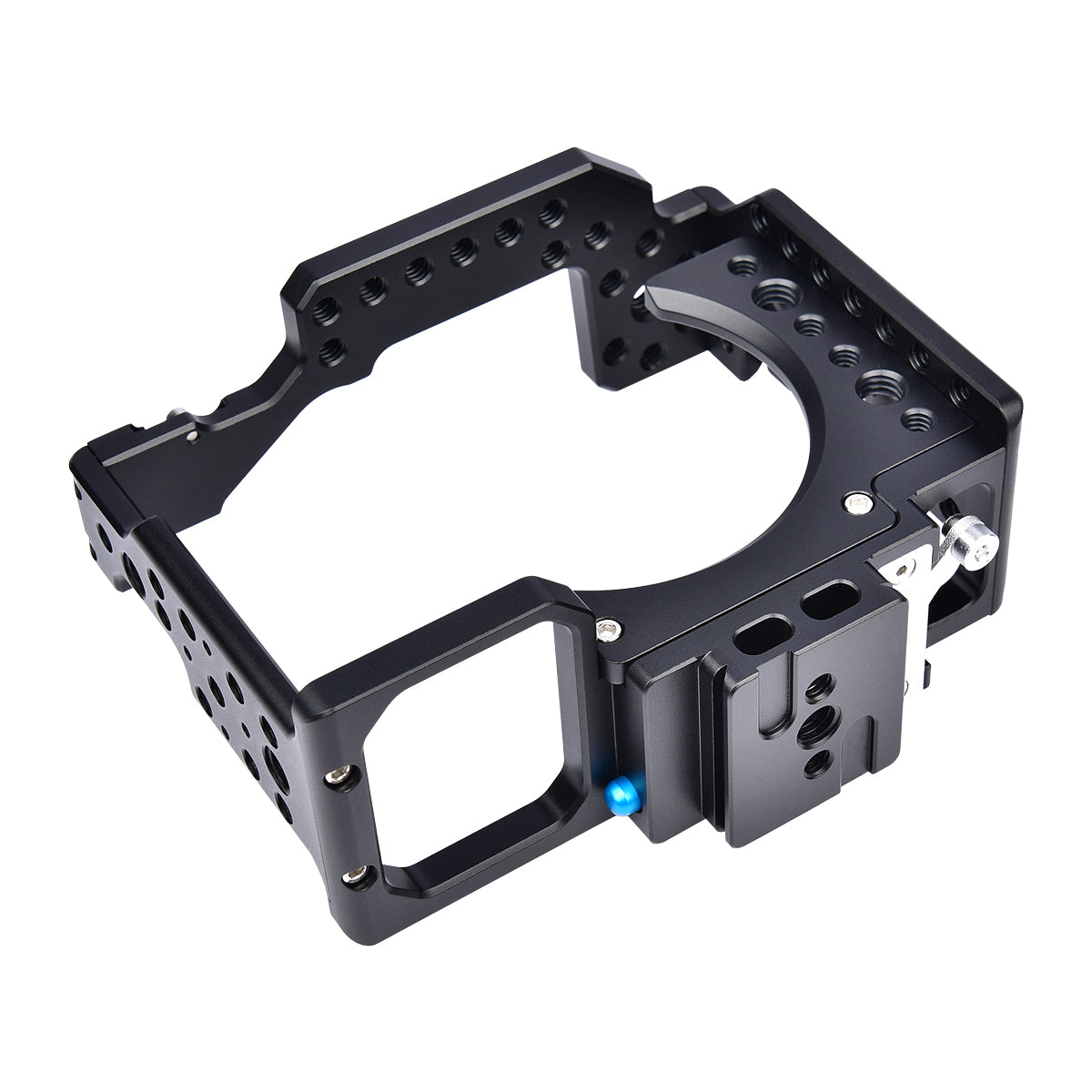 Yelangu Ca7 Camera Cage Kit for Sony Alpha A7 with 3/8 1/4 Inch Screw Top handle Cold Shoe