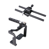Yelangu C7 GH4/5 Cage Kit for Panasonic Lumix withTop Handgrip,  Cage and Dual Rod Baseplate System