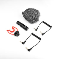Yelangu Mic 10 Video Microphone with Shock Mount, Windscreen, Case for Smartphones and camera